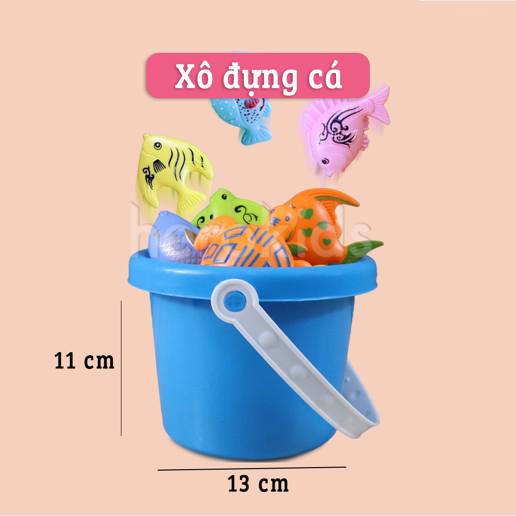 Xô đựng cá trong bộ đồ chơi câu cá cho bé