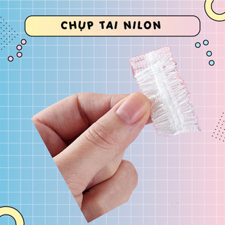 [01 đôi] Chụp tai nilon giúp nhuộm tóc dễ dàng, giữ sạch tai khi nhuộm tóc tại nhà, sử dụng tiện lợi