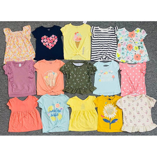 Áo thun xuất dư CARTER’S Áo cotton cánh tiên cột nơ bé gái
