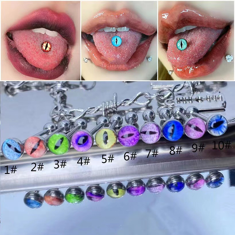 Khuyên lưỡi hình con mắt