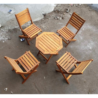 Bộ Bàn Ghế Gỗ Mini Gấp Gọn