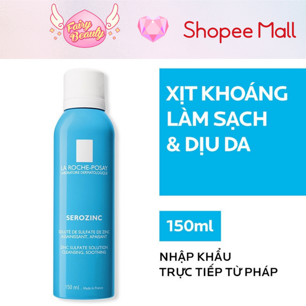 [LA ROCHE-POSAY] Bộ Sản Phẩm Làm Sạch Và Kiểm Soát Nhờn Dành Cho Da Dầu Mụn ( Serozinc 150ml - Effaclar Gel 15ml )
