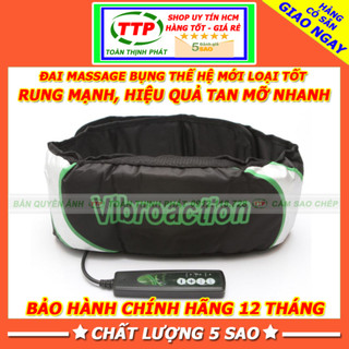 Đai massa bụng, máy massa bụng giảm cân tan mỡ Vibroaction
