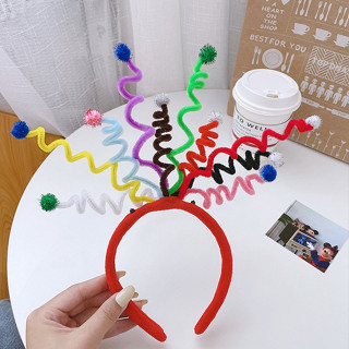 Cài tóc băng đô lò xo nhún party sinh nhật Happy Birthday