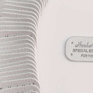 miếng da in handmade tag miếng da dán khăn mũ quần áo