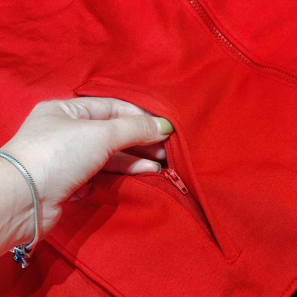 Áo khoác Training Adidas MU-Retro-Đỏ tay đen-VNXK