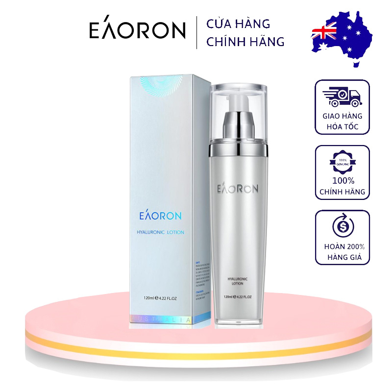Kem Dưỡng Da Mặt EAORON Hyaluronic Lotion Hỗ Trợ Dưỡng Ẩm Chăm Sóc Da 120ml của Úc