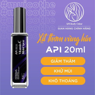 Xịt bikini APi Vitamin C Spray khử mùi vùng kín, xịt thơm và kháng khuẩn, nước hoa vùng kín 20ml