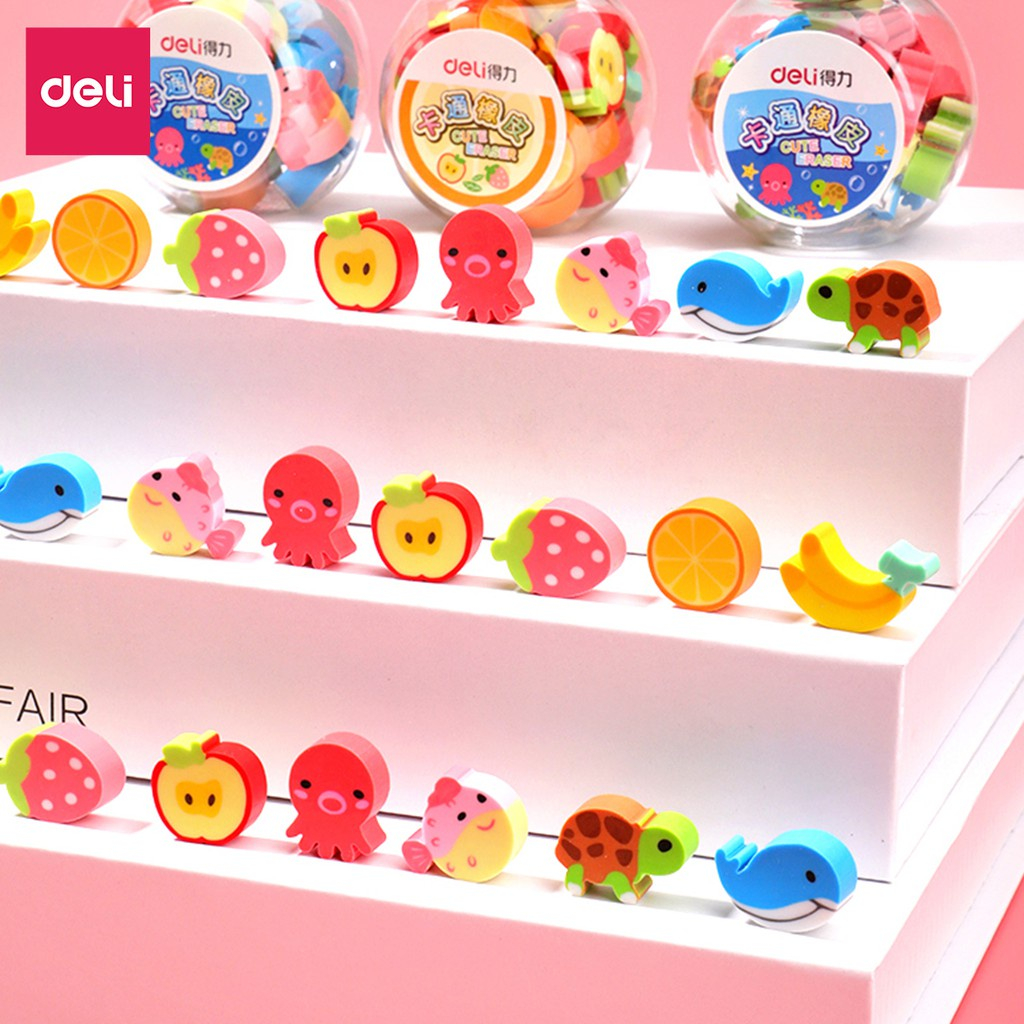 Gôm tẩy Deli ít vụn tẩy - Màu ngẫu nhiên 71057- 7533
