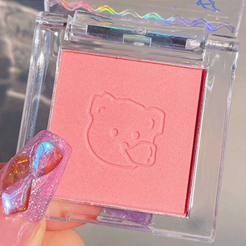 🎶Phấn Má Hồng Đơn Sắc Chống Nước Bắt Sáng Màu nude Long Lanh Quyến Rũ