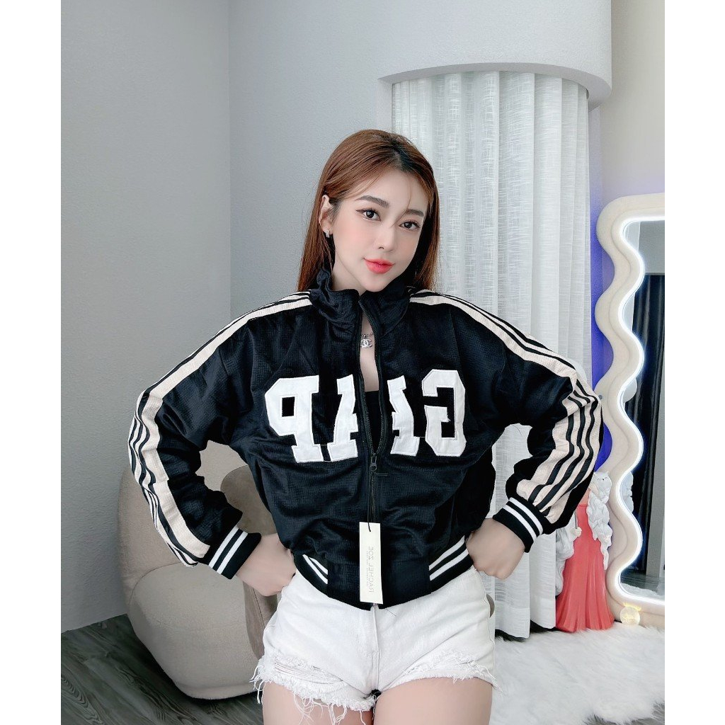 ÁO KHOAC CHỐNG NẮNG CHẤT LIỆU NHUNG HANG QC 100% TIỆN CHO VIỆC ĐI NẮNG MƯA THÊU G-A-P TRƯỚC NGỰC HÀNG CHUẨN
