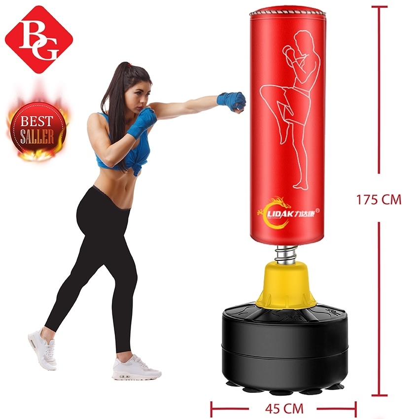 BG -Trụ đấm bốc BOXING PILE - Bao cát đấm bốc dành cho người lớn trẻ em - Trụ đấm boxing tập võ tại nhà