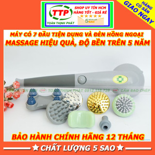 Máy matxa cầm tay, máy đấm lưng cầm tay 7 đầu hồng ngoại King Massager