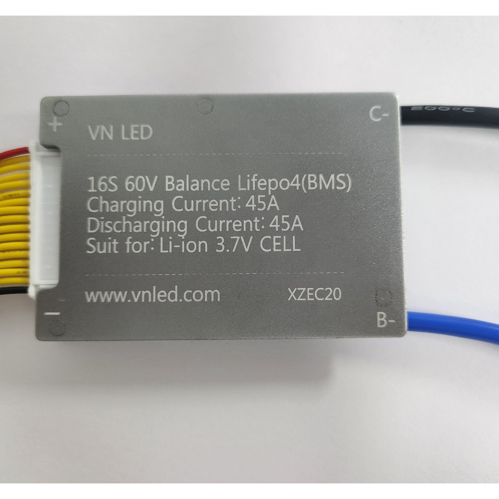 Mạch bảo vệ cell Lithium Li-ion 16S - 60V- 45A, dùng cho pin 16S 60V như xe điện và các thiết bị dùng pin 60V- 64V