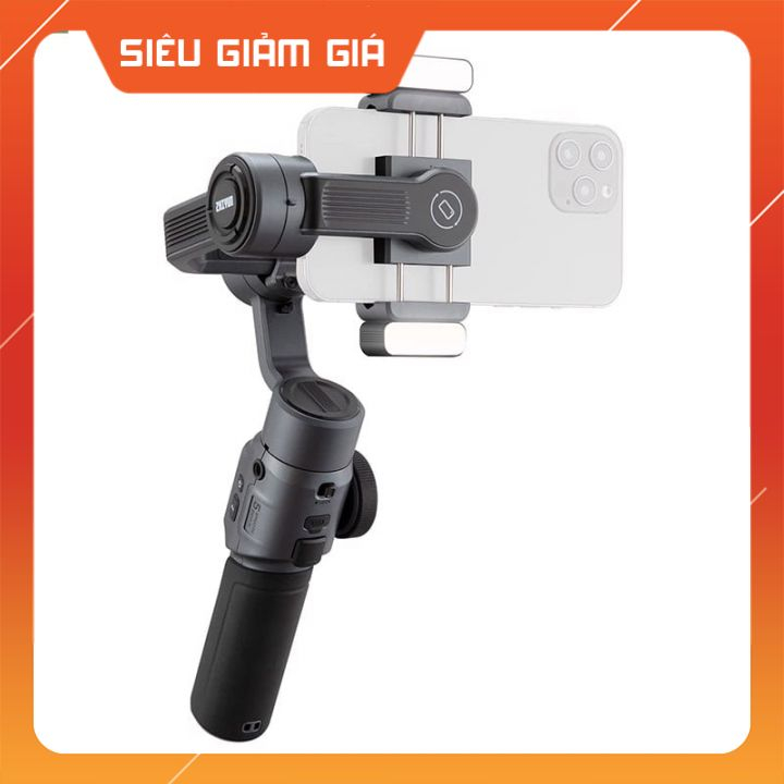 Zhiyun Smooth 5 - Gimbal Chống Rung Dành Cho Smartphone, Tải Trọng 300g, Nhận Diện Khuôn Mặt, Điều Khiển Bằng Cử Chỉ
