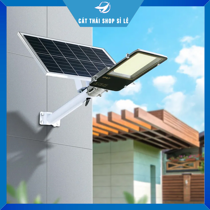 Đèn led năng lượng mặt trời bàn chải siêu sáng tiết kiệm năng lượng kèm remote chống nước chống nhiệt siêu tốt