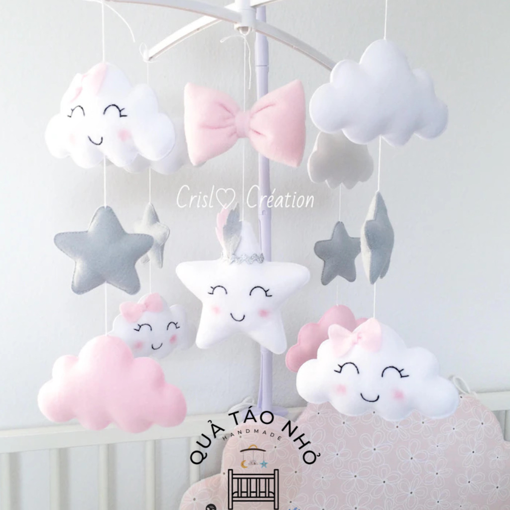 Đồ chơi treo nôi mây trăng sao