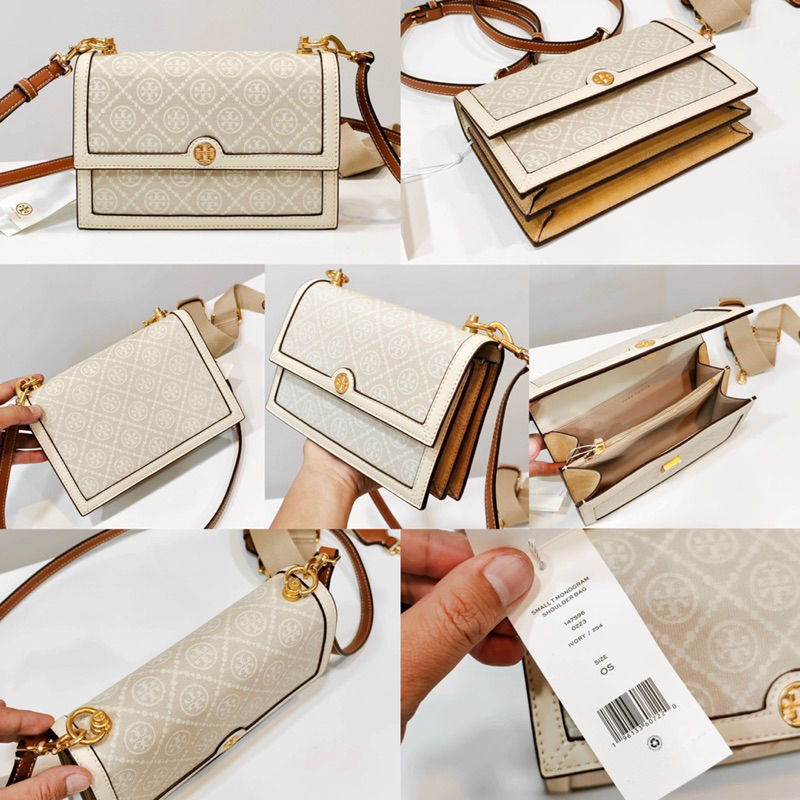 Túi Burch T Monogram Denim mượt mà