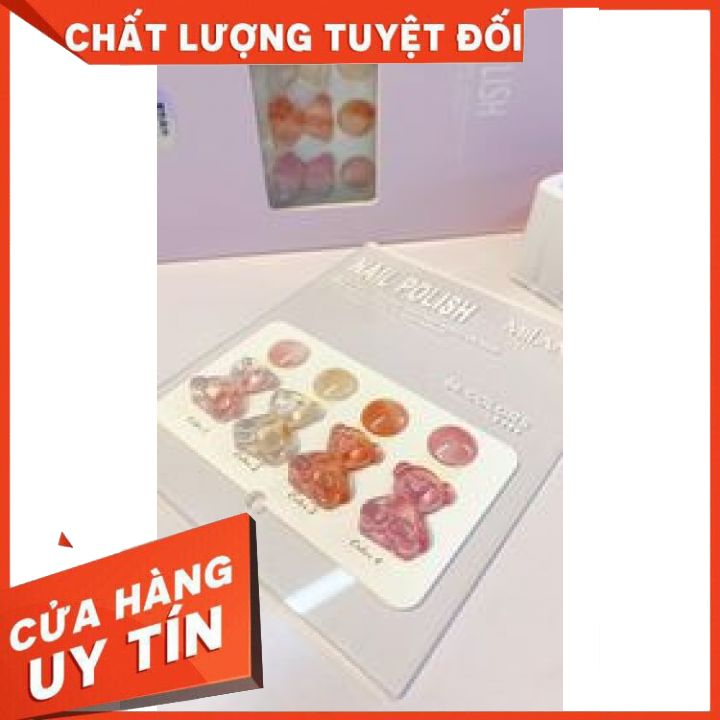 Nhũ thạch 4 màu kèm bảng màu con gấu siêu cute