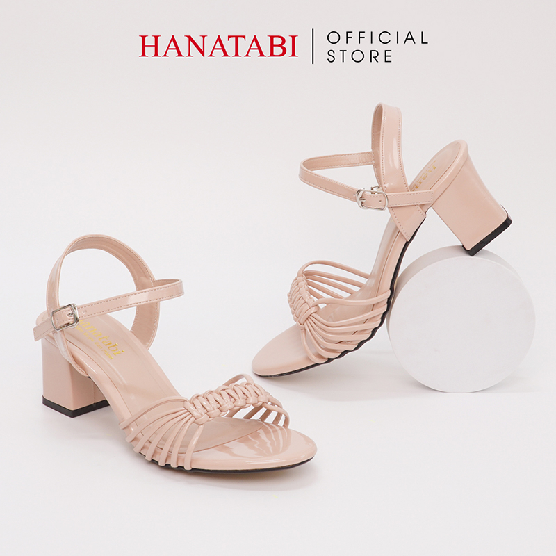 Sandal Nữ Hanatabi Gót Vuông Cao 5cm Hậu C Mã HNSD5F817