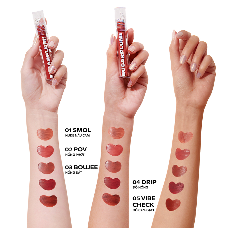 Set 2 Son Tint Nước SUGARPLUM MistyNow Blurring Tint Thuần Chay (2x3.8g)