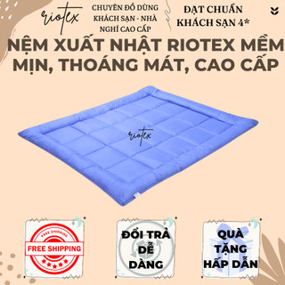 Nệm xuất Nhật mềm mịn êm ái có thể gấp gọn Riotex (giao màu ngẫu nhiên)