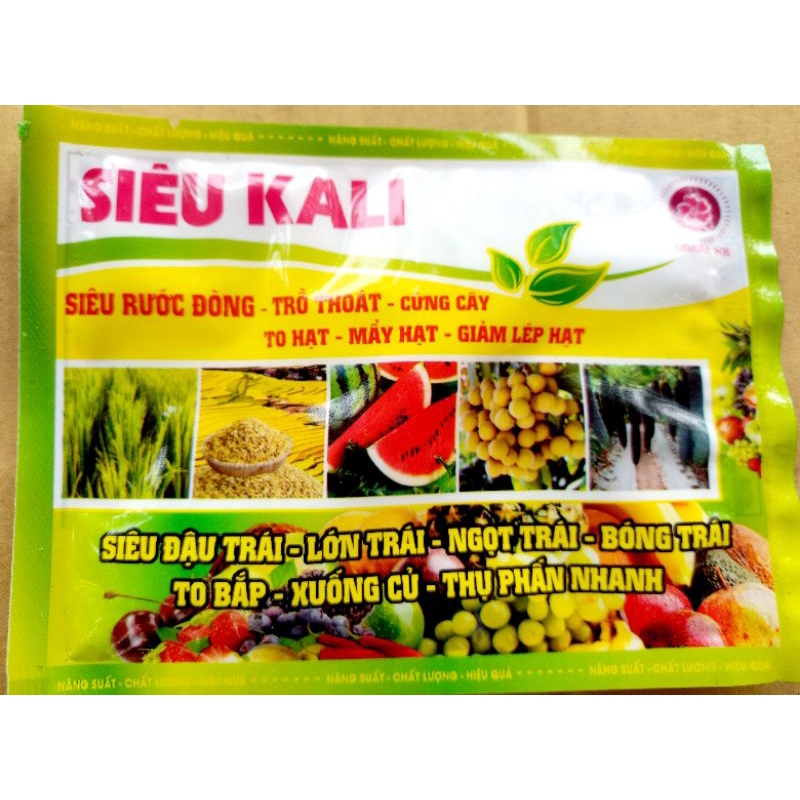 SIÊU KALI gói 50g siêu đậu trái,lớn trái,ngọt quả bóng trái