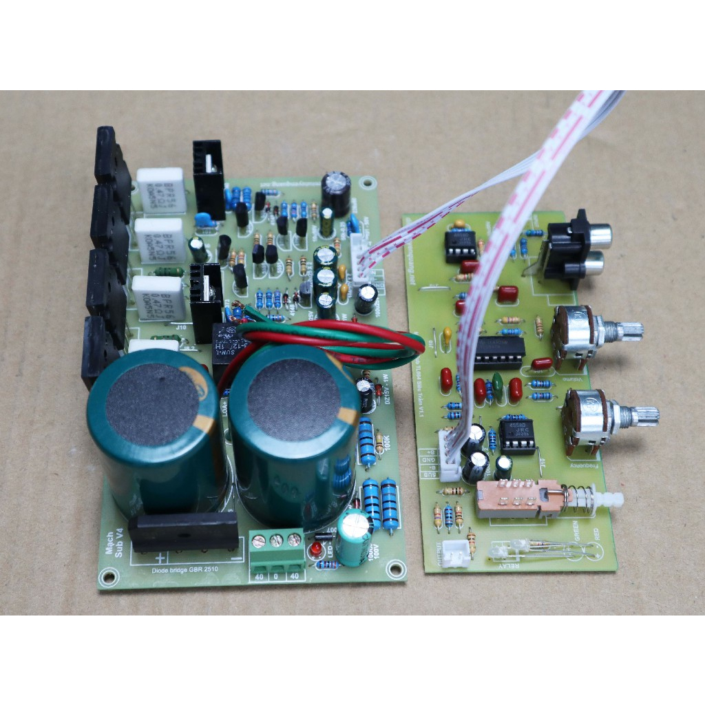 Mạch Sub Siêu Trầm V4 Kéo Loa Bass 40 Không Cần Nguồn Phụ