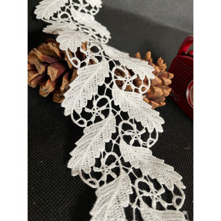 [0005] - 1m viền ren hình lá (trang trí áo váy, phụ kiện, DIY...)
