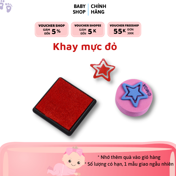 Khay mực đỏ,  thẻ mực, tampon cho dấu shiny các loại