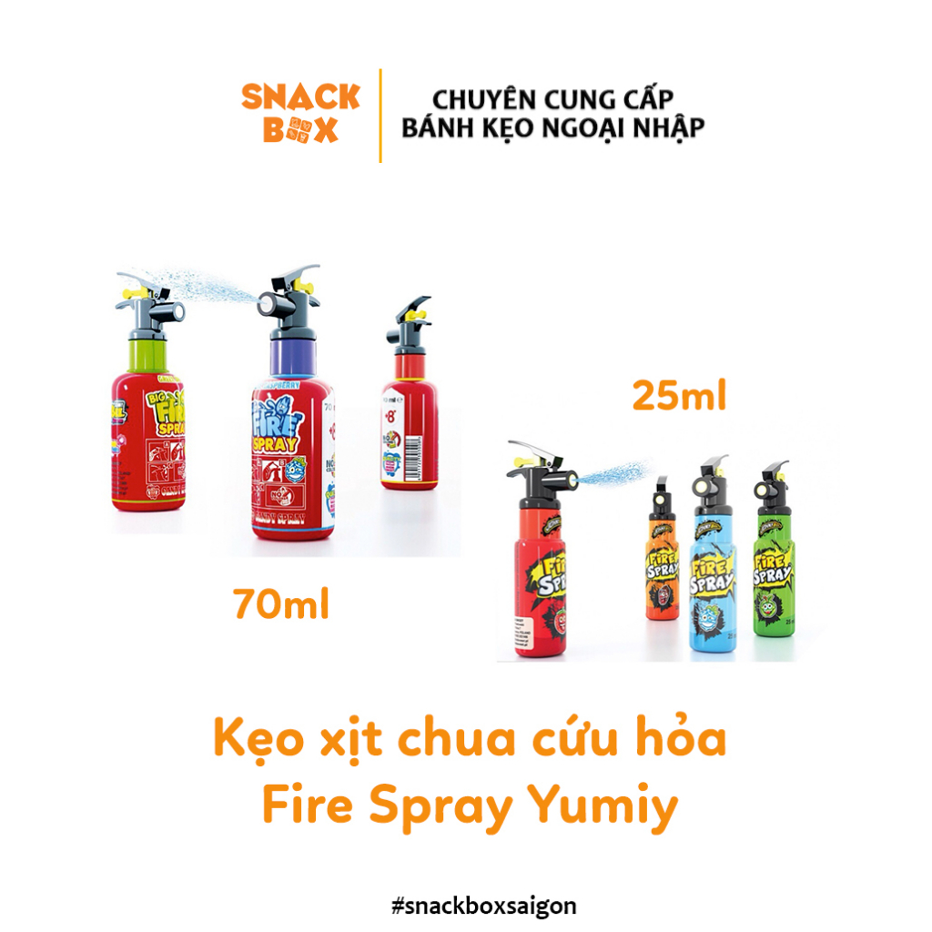 Kẹo Bình Cứu Hỏa Xịt Chua Fire Spray Candy Yumiy - Châu Âu