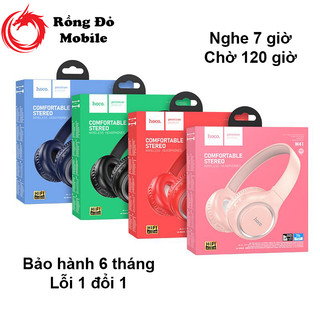 Tai nghe hoco w41 chụp tai bluetooth , chống ồn, chống nước, không đau tai - rồng đỏ mobile