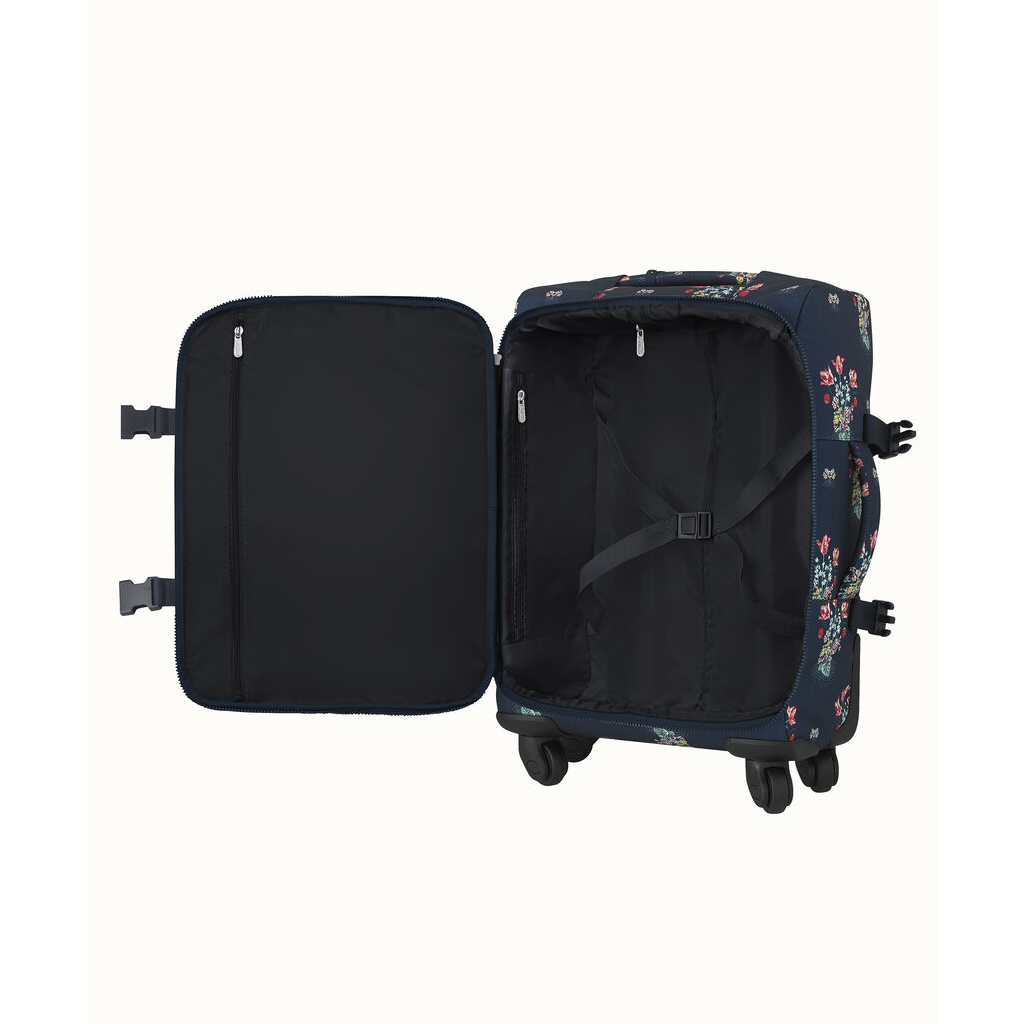 Va li/Four Wheel Small Suitcase Spot Bouquet - Navy - 1083385