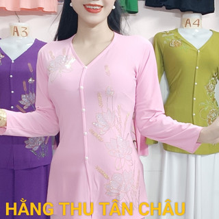 BỘ BÀ BA ĐÁ BÔNG SEN LÚA ỐNG RỘNG