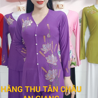 BỘ BÀ BA ĐÁ BÔNG SEN LÚA ỐNG RỘNG
