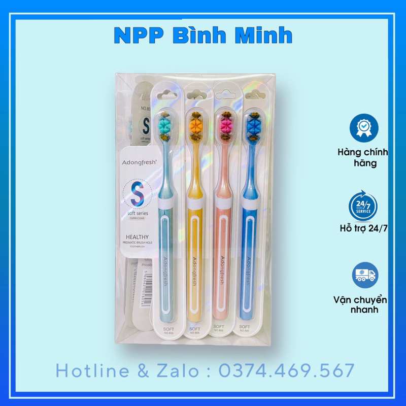 Hộp 30 Bàn chải Adongfresh lông mềm MSP 806