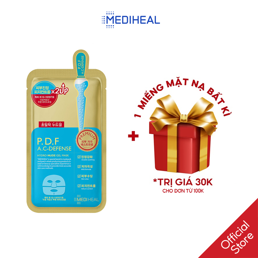 Mặt Nạ Thạch Mát Lạnh Làm Dịu Da, Thẩm Thấu Dưỡng Chất Mediheal P.D.F A.C Defense Nude 30g