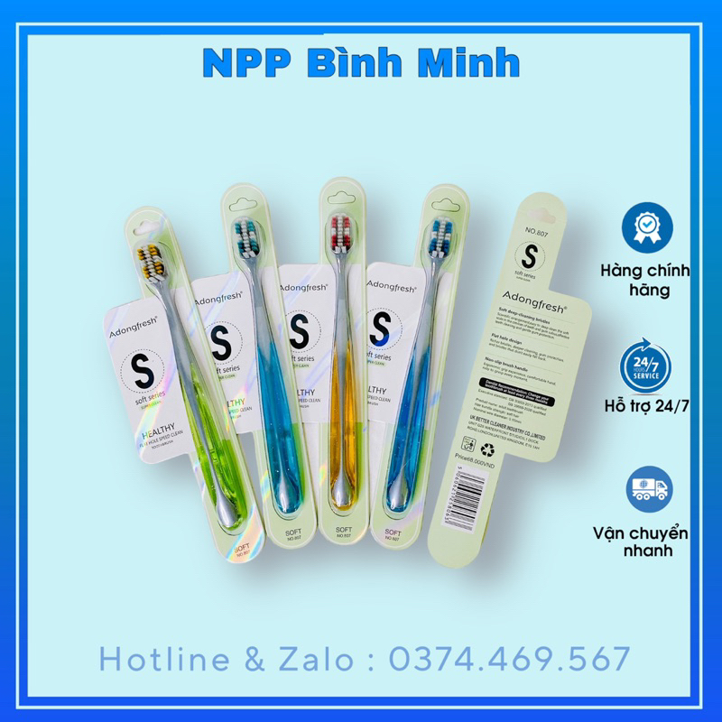 Hộp 30 Bàn chải Adongfresh lông mềm MSP 807
