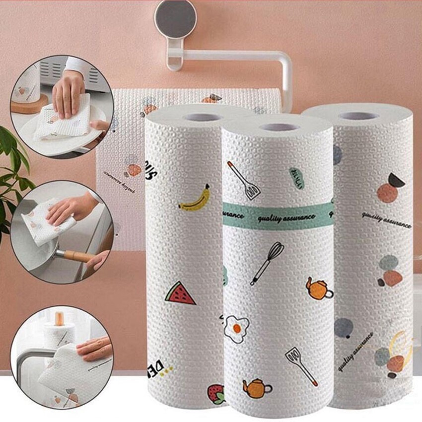 Cuộn khăn lau bếp siêu dai ,thấm dầu mỡ có thể tái sử dụng nhiều lần 20cm và 25cm SHEMIN