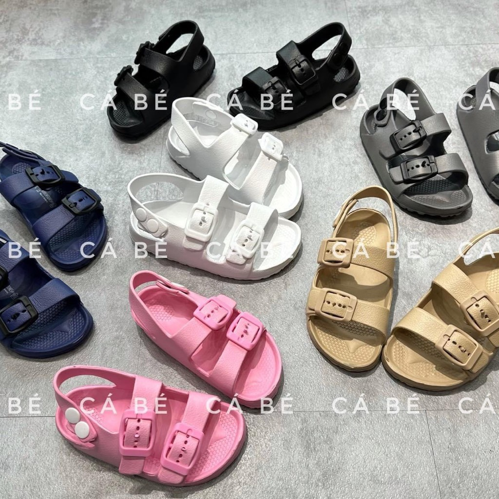 Sandal Quai Đúc Có Khuy Bấm Siêu Nhẹ Cho Bé Hàng QC size 19-24