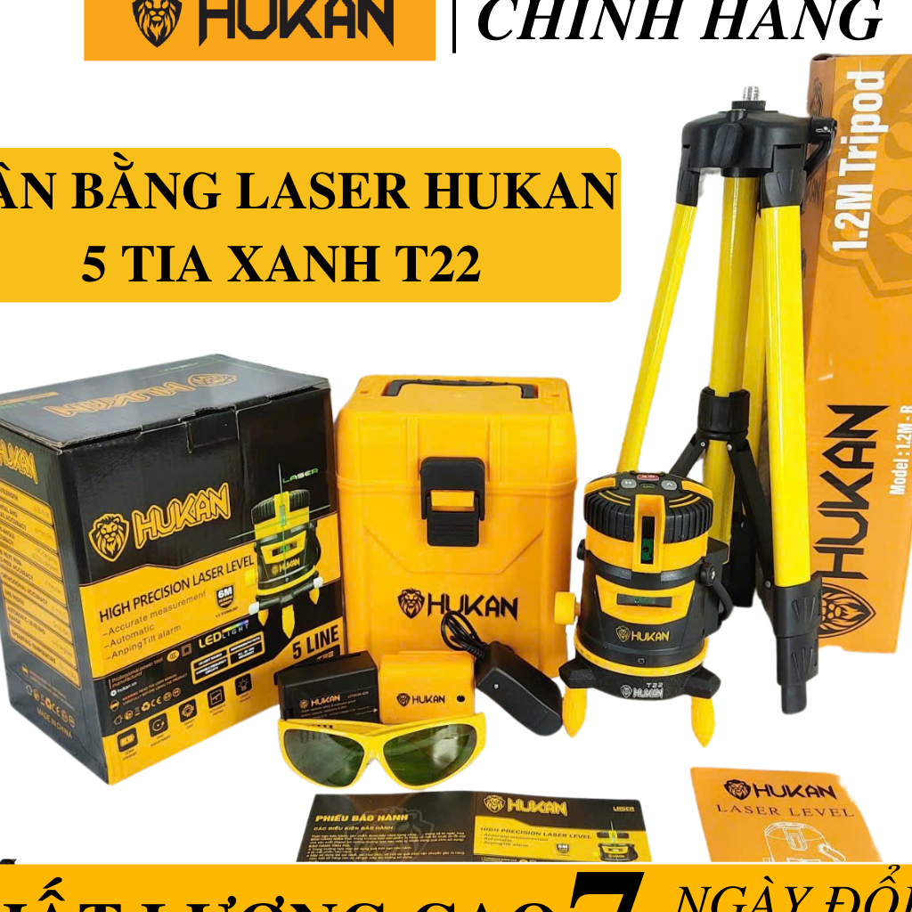 Máy Cân Bằng Laze HUKAN HK-T22 - Máy cân mực Hukan chính hãng