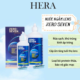 Nước ngâm kính áp tròng Zero Seven 120ml và 360ml - Hera Lens