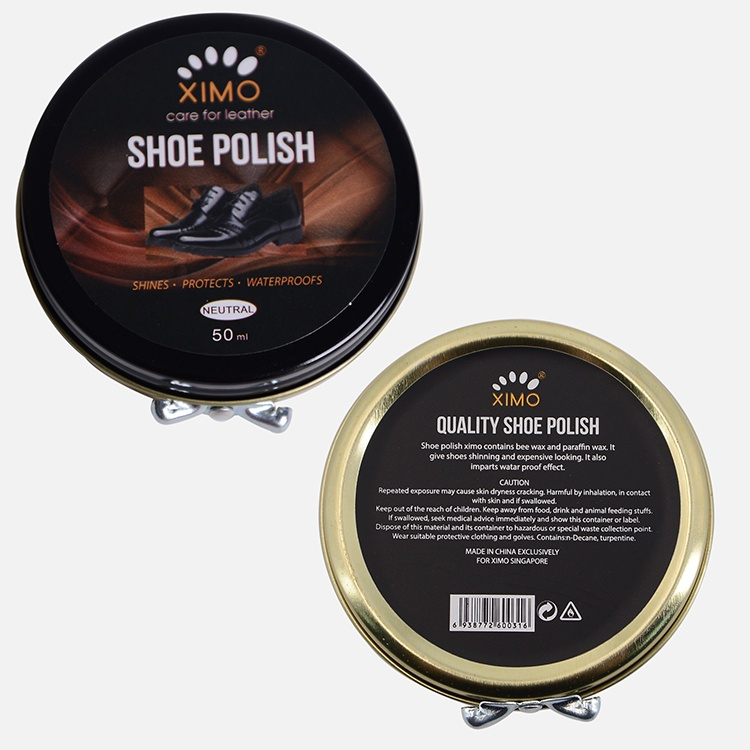 Xi đánh giày dạng sáp Shoe Polish XIMO giúp sáng bóng bổ sung màu 50ml