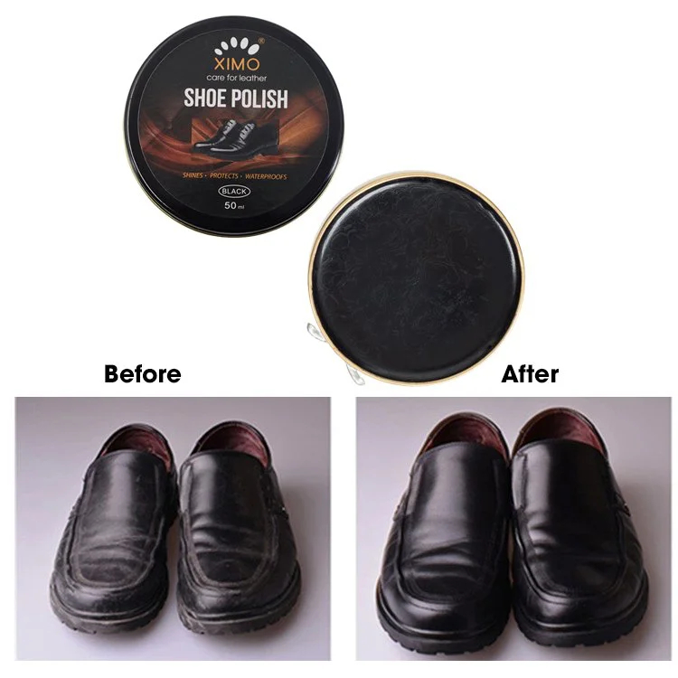Xi đánh giày dạng sáp Shoe Polish XIMO giúp sáng bóng bổ sung màu 50ml