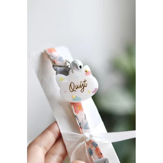 Vòng cổ thú cưng kèm bảng tên theo yêu cầu Starlight / Vòng cổ chó mèo