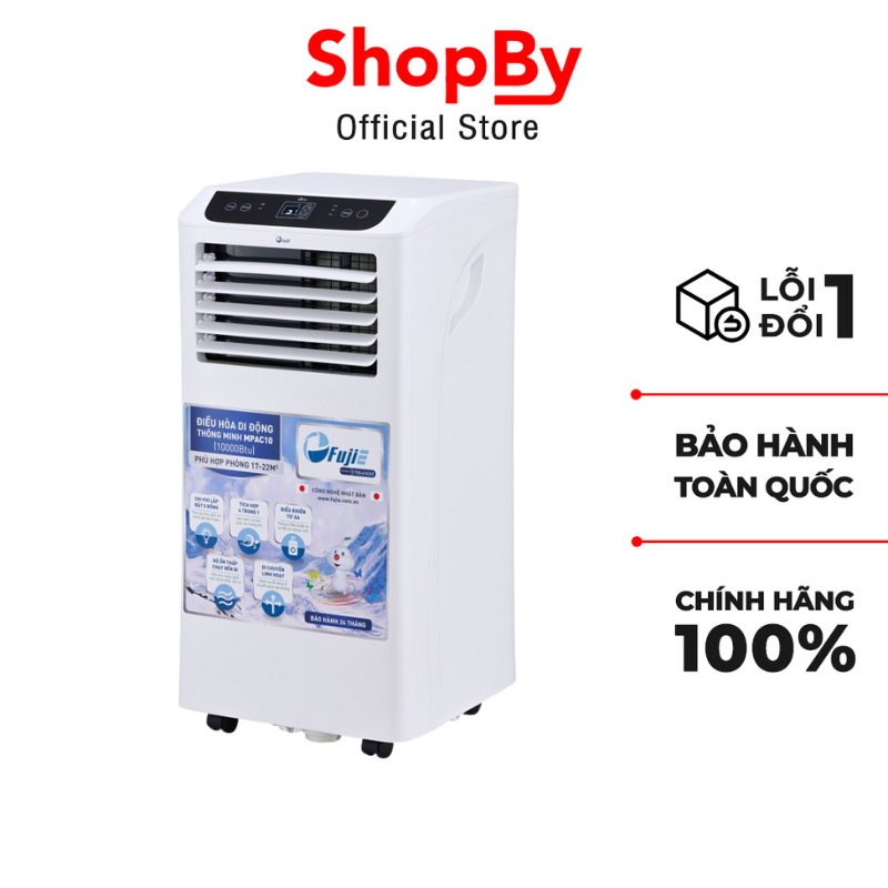 Máy lạnh di động Fujie 26.5L/ngày MPAC10 - Có chức năng hút ẩm 26.5L/ngày -Thương hiệu FUJIE của Nhật