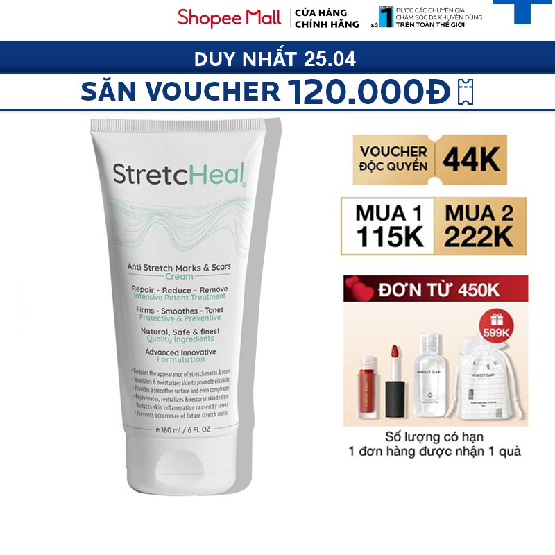 Kem Chống Rạn Da StretcHeal Chính Hãng Made in USA 180ml