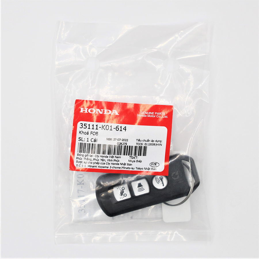 Remote Honda 3 Nút dành cho Smartkey Honda K01/ K35/ K53/ K29/ K77 dành cho dòng xe SHVN, PCX, SH 350i, SH Mode