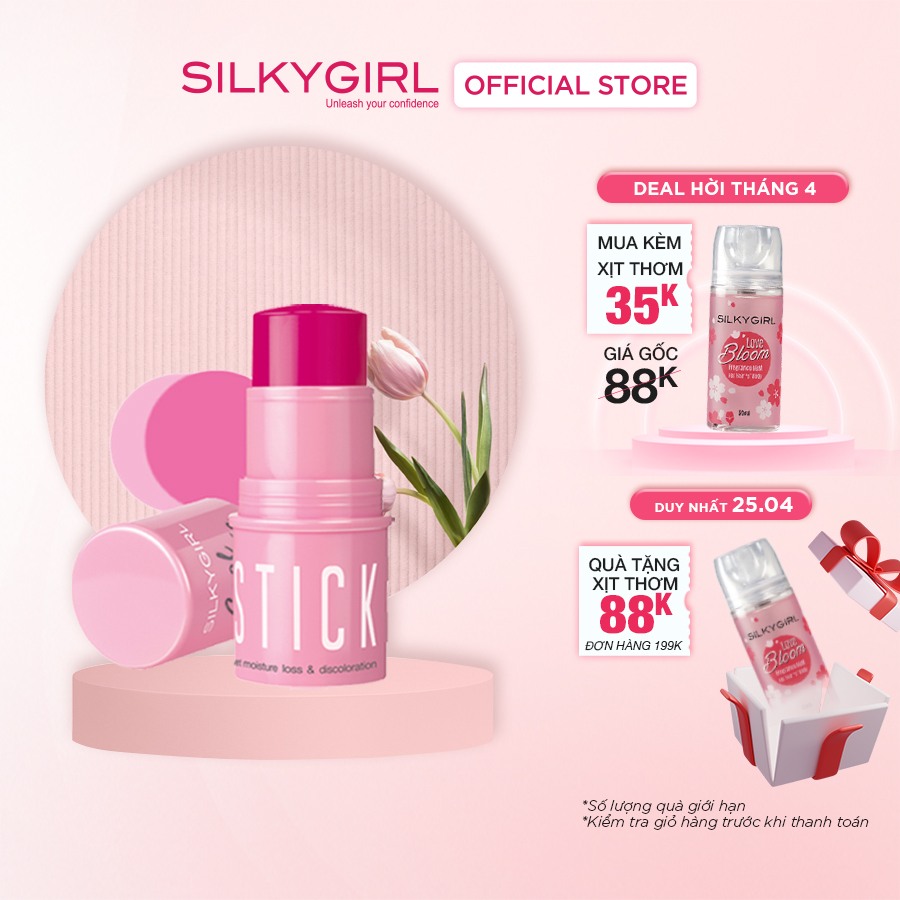 Má Hồng Dạng Thỏi Silkygirl Cool Chic Blush Stick 4g