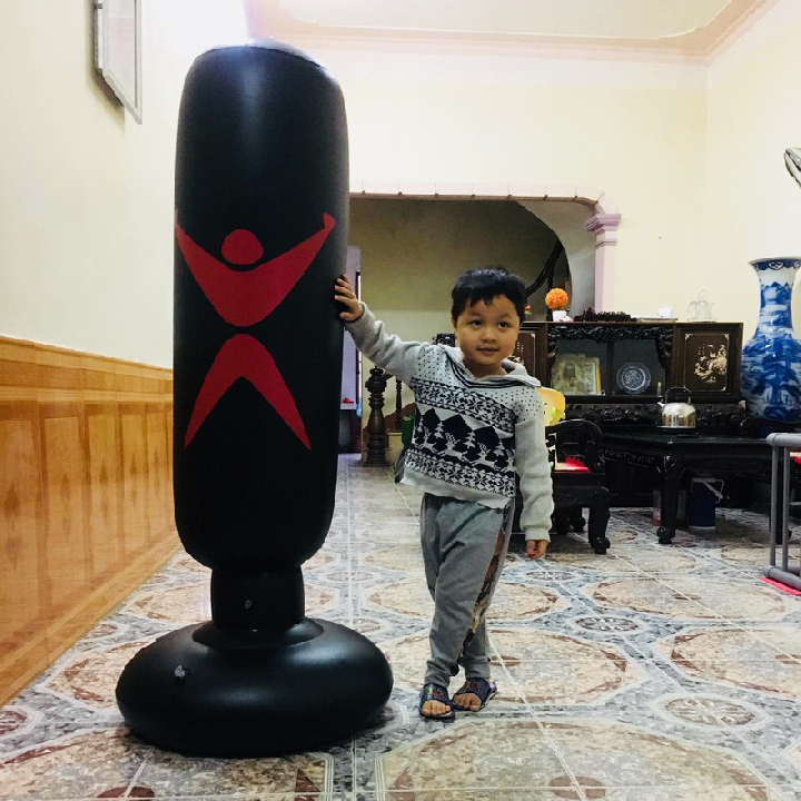 Bao trụ đấm bốc bơm hơi Prosport® - FREESHIP - Trụ đấm boxing tự cân bằng dành cho bé giao màu ngẫu nhiên
